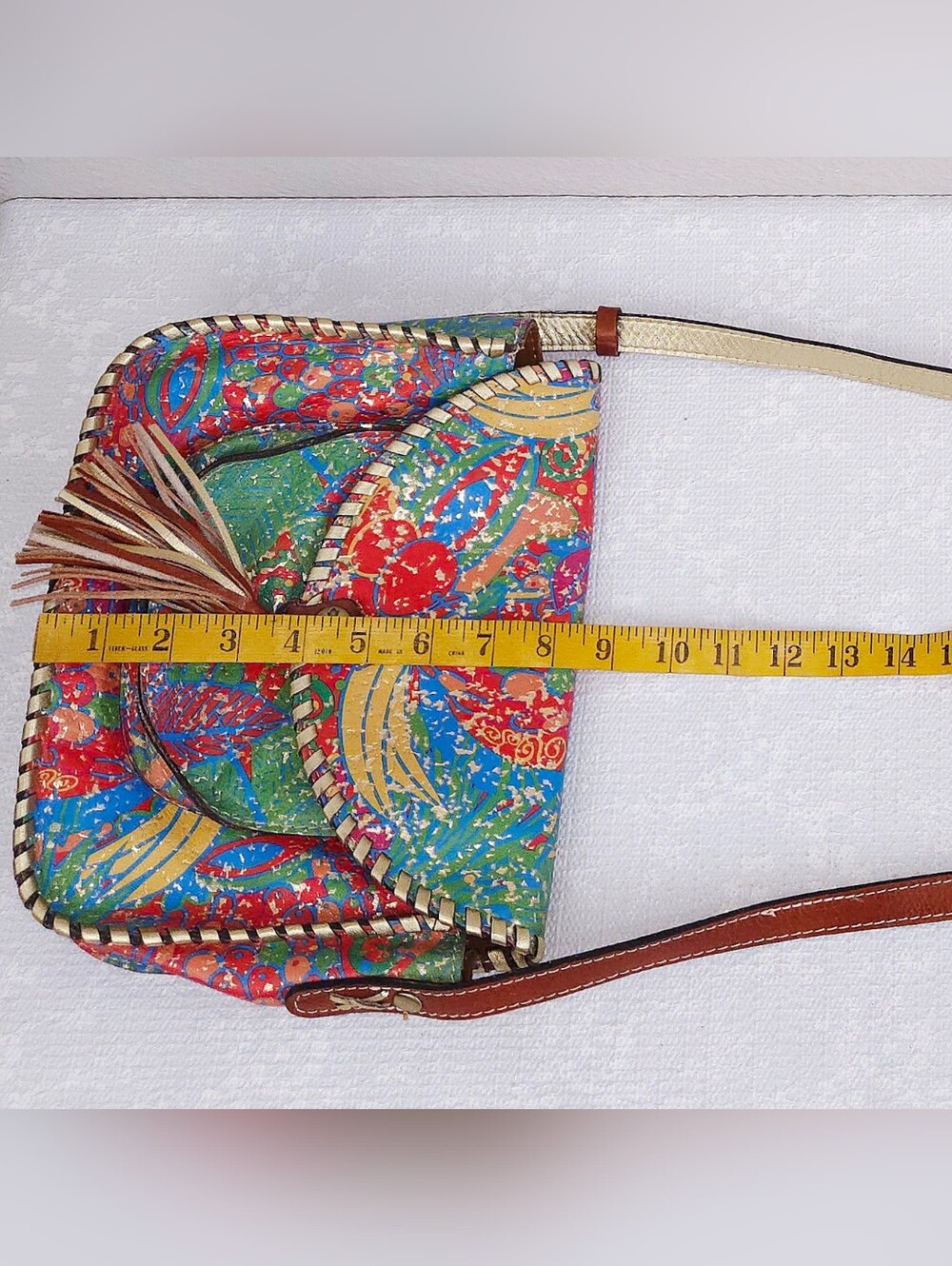 Patricia Nash Beaumont Flap Tropicana Crossbody Bag Purse - Picture 12 of 12